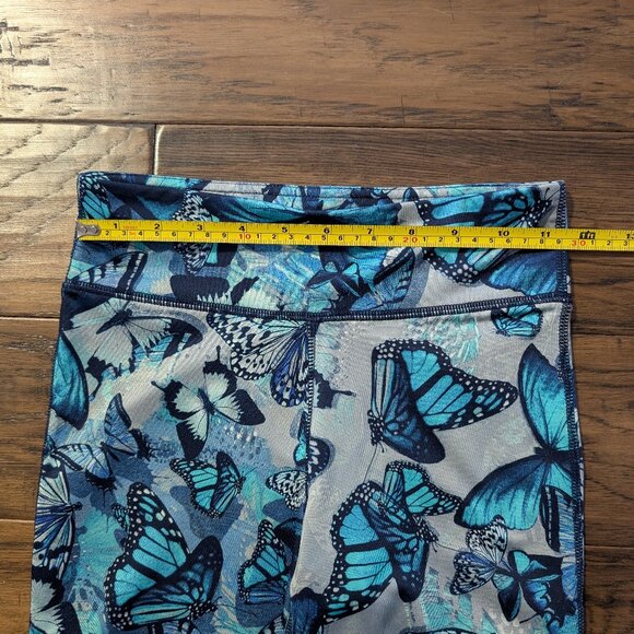 Gap kids leggings grey blue butterfly print size XL 12-13 - Picture 5 of 12